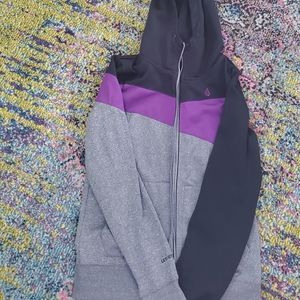 Volcom let it storm downfall hydro fleece jacket medium